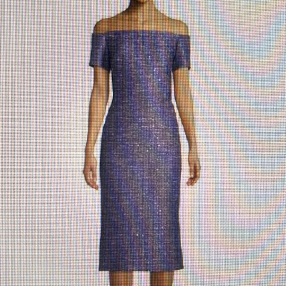 Lela Rose off shoulder dress
